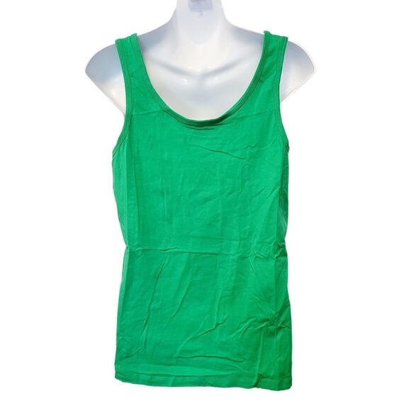 2/$20 Joe Fresh Plain Green Tank Top Size: XL - Picture 4 of 5